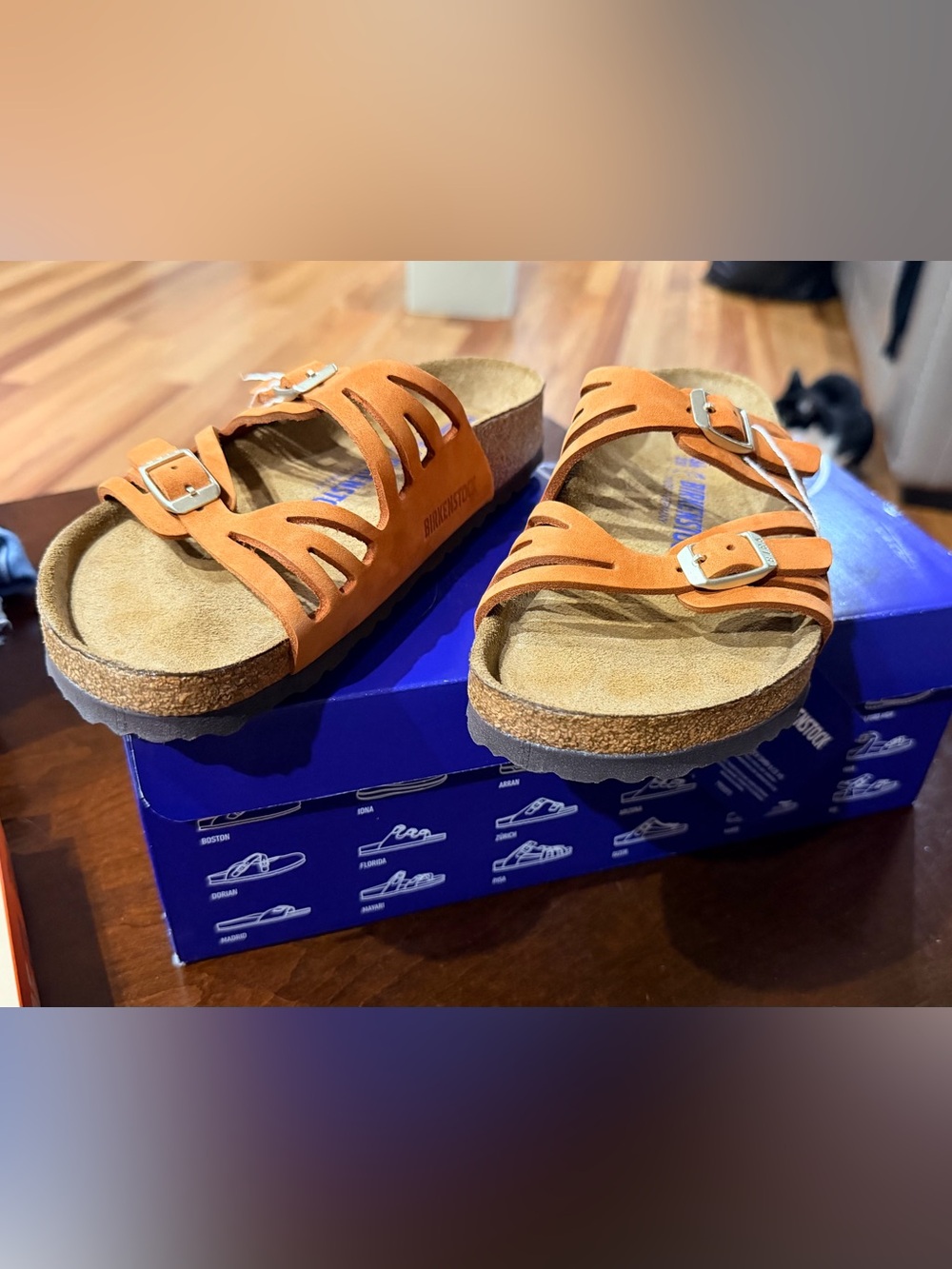 Birkenstock Women’s Granada Orange Soft footbed Sandals size 36 BNWT